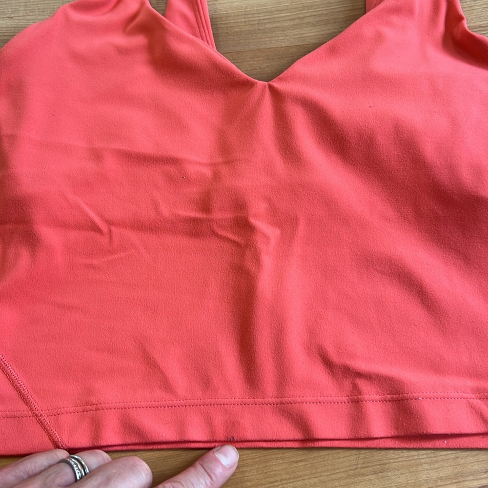 lululemon athletica coral Sports Bra Seamless Racerback - Picture 5 of 5